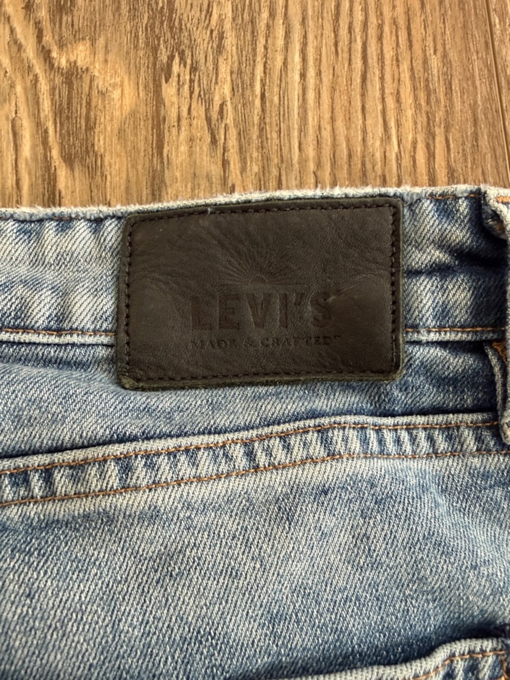 Levi's Men's Straight Light Blue Denim Jeans 32/32 - Picture 7 of 8